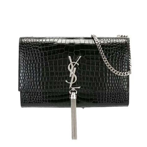 ysl kate small|YSL kate small tassel crocodile.